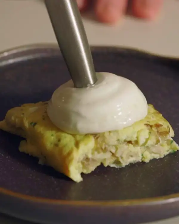 #8 Codfish Omelet with Brandade Foam