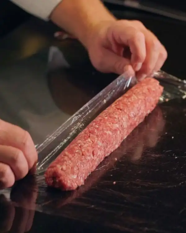 #3 Duck Leg Sausage with Preserved Rhubarb