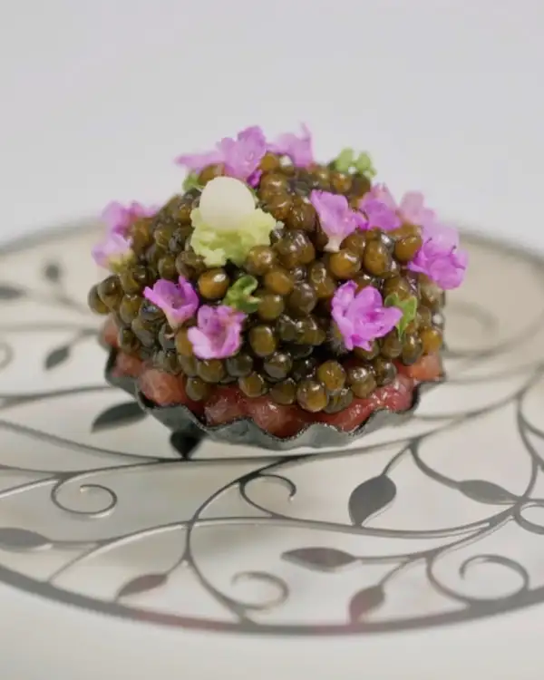 #3 Tuna Tart with Hakurei Turnip & Dauricus Caviar