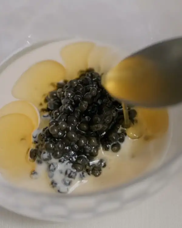 #4 Walnut Milk with Walnut Oil & Beluga Caviar