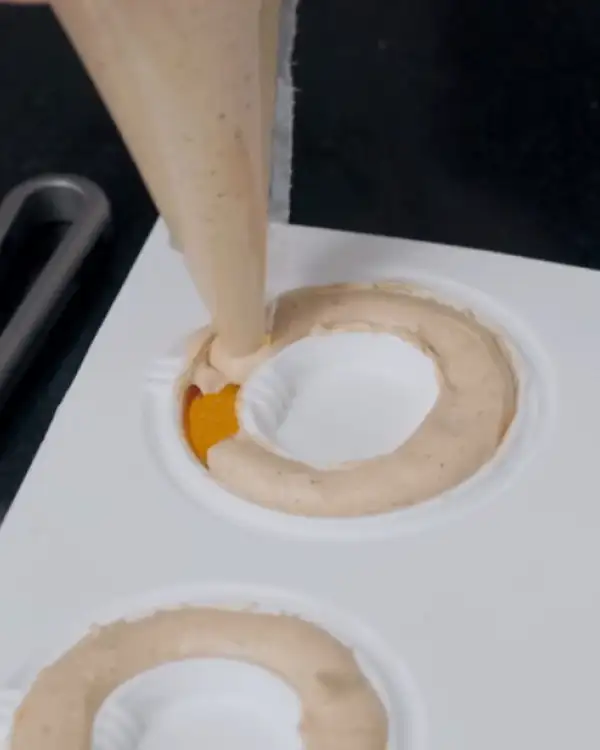 #15 Coffee Mousse with Mango Coulis