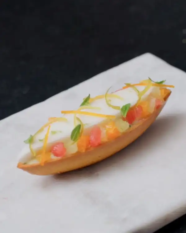 #19 Citrus and Basil Tart Assembly 