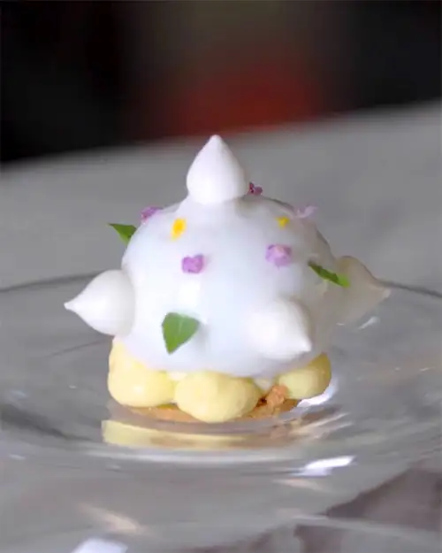#8 Yuzu Tart Plating