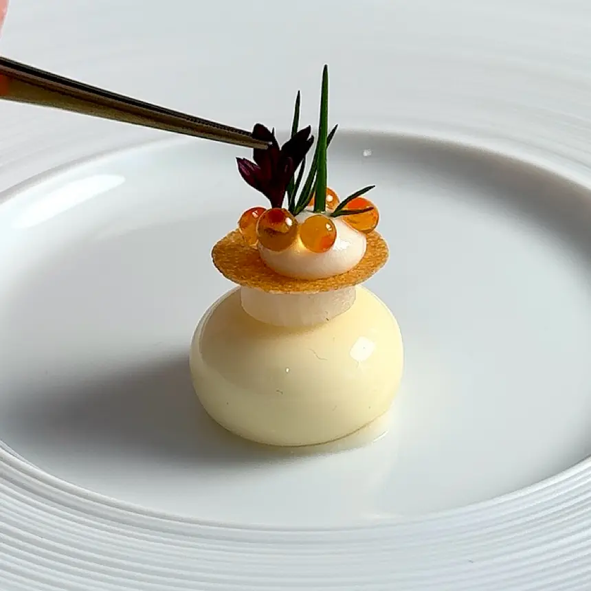 creation thumb for Horseradish Mousse & Apple Jelly