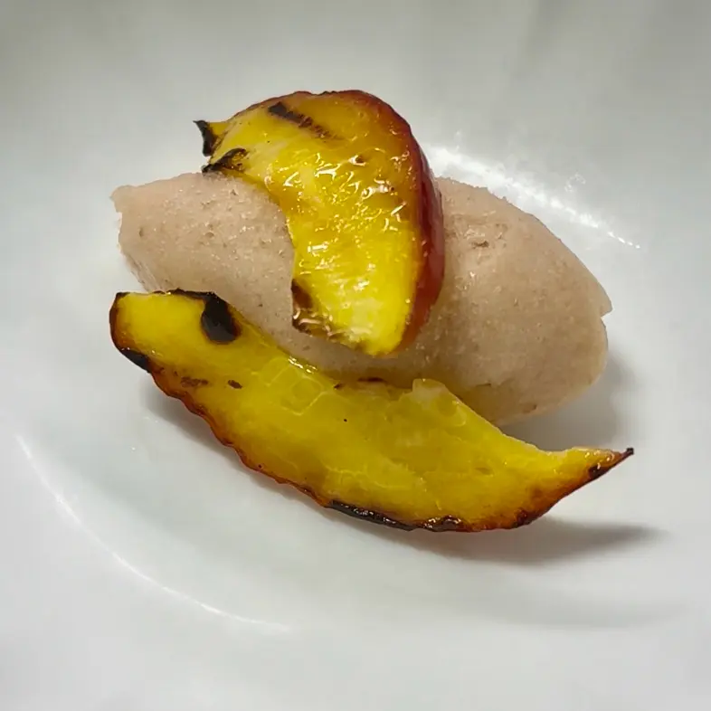 creation thumb for Peach and raspberry vinegar sorbet