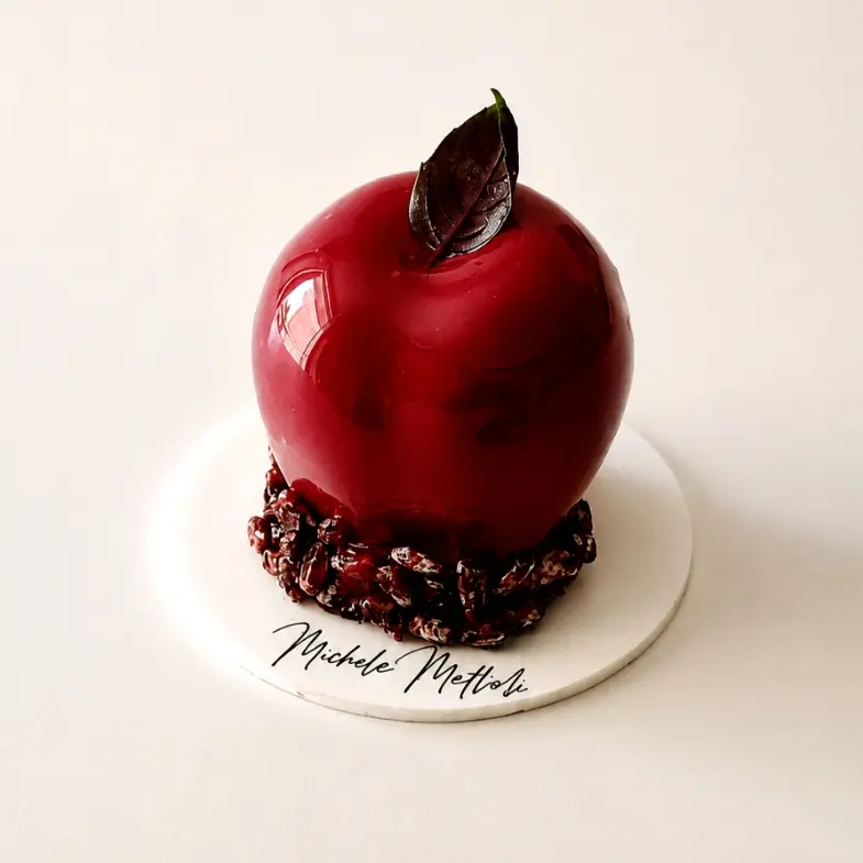 creation thumb for Modern Dessert: Cherry, Dark Chocolate, Sponge Cake, Almond