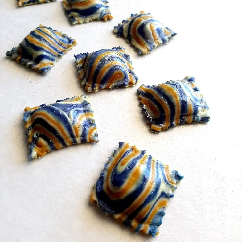 creation thumb for Hypnotic ravioli with three doughs