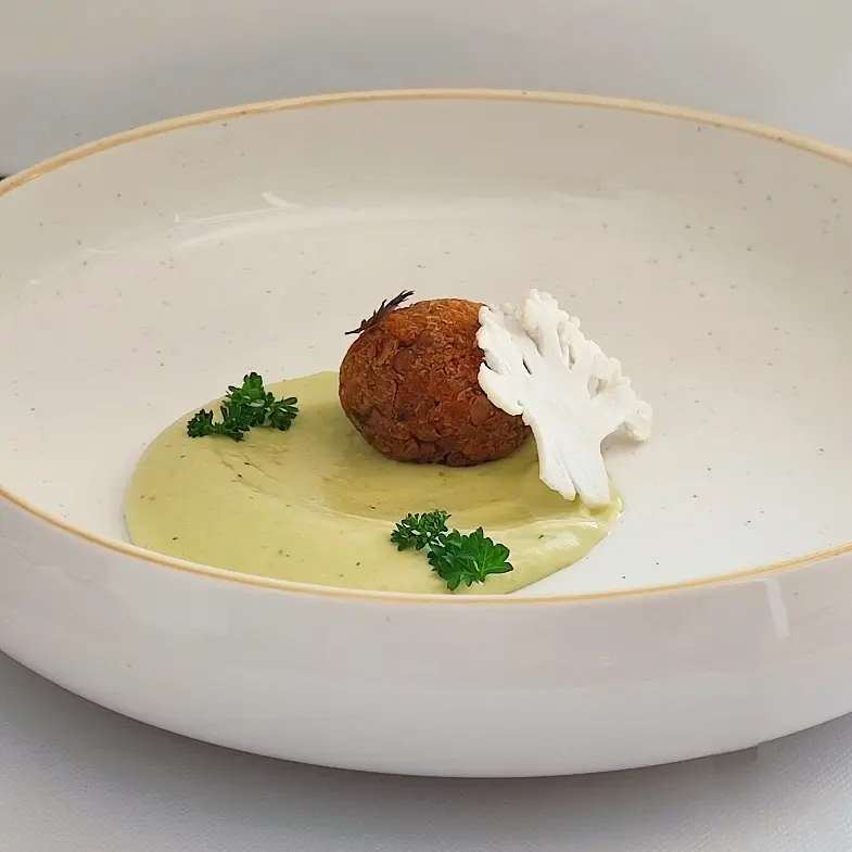 creation thumb for Lentil and miso veggie meatballs, Fava Bean Hummus