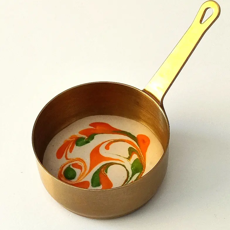 Three Sauces: Sweet Garlic & Anchovy, Tomato Reduction,Basil