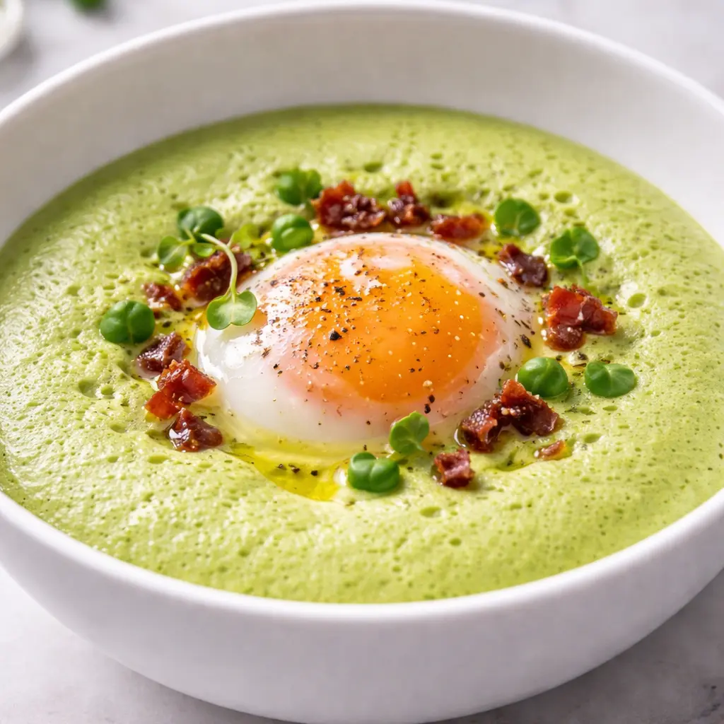 creation thumb for Pea Foam with Low-Temperature Egg