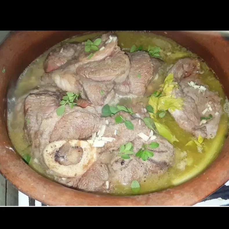 creation thumb for Ossobuco in einem Tontopf gekocht