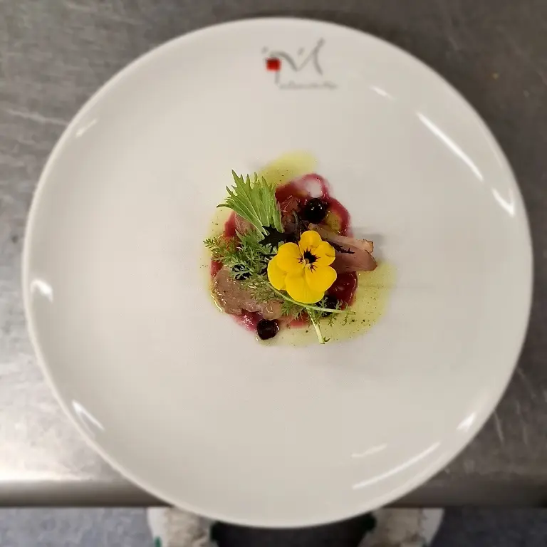 creation thumb for Duck | Orange Sauce | Herbs oil | Zitronen gél | Rotcraut