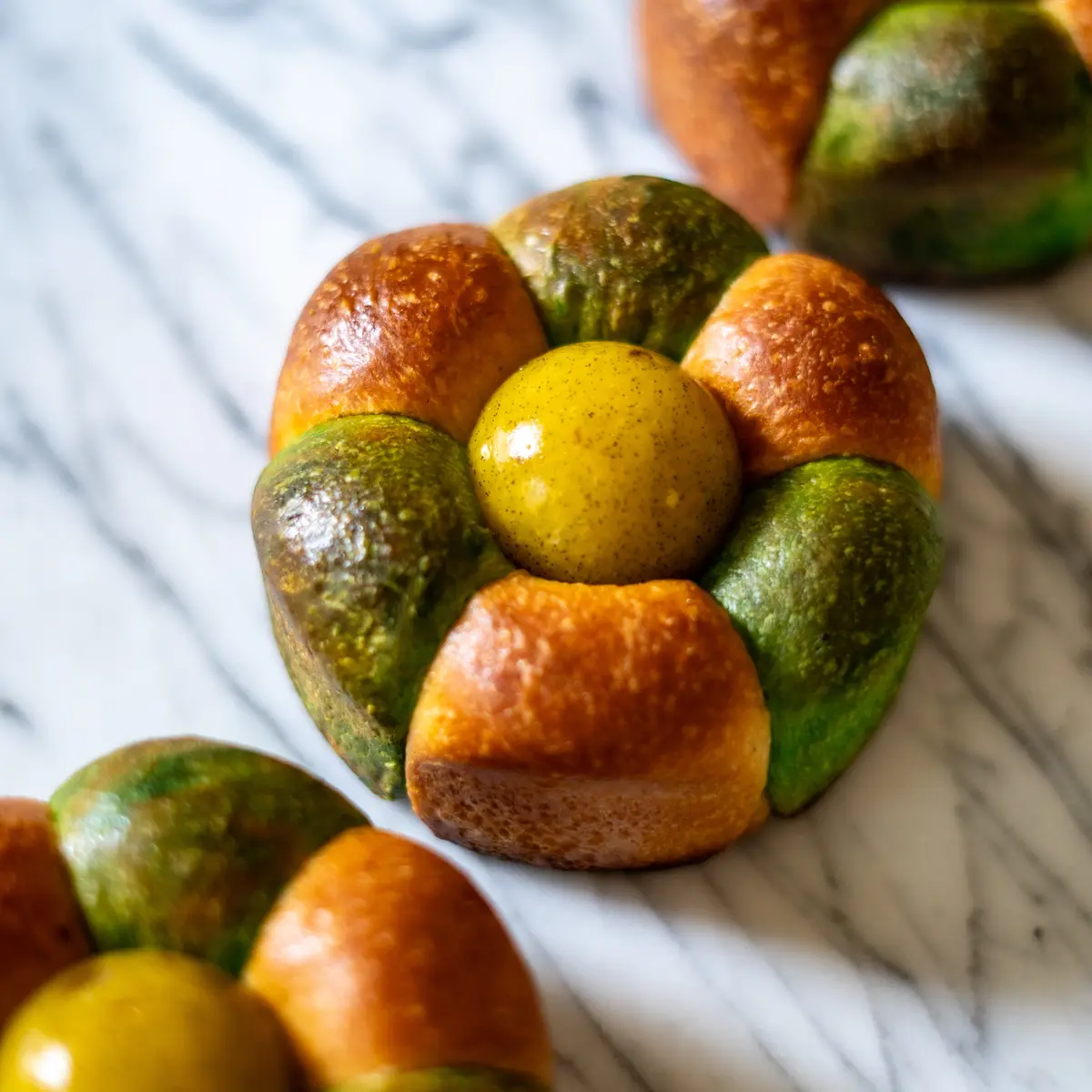 creation thumb for Mango Confit and Pistachio Financier Brioche