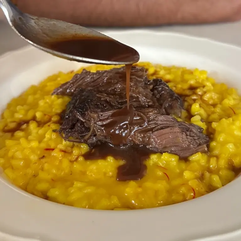 creation thumb for Risotto Alla Milanese with Slow-Cooked Beef Cheek