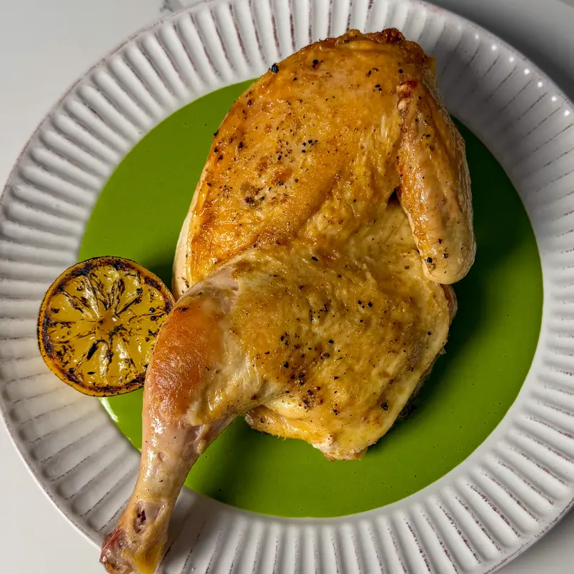 creation thumb for Roasted Half Chicken & Green Goddess