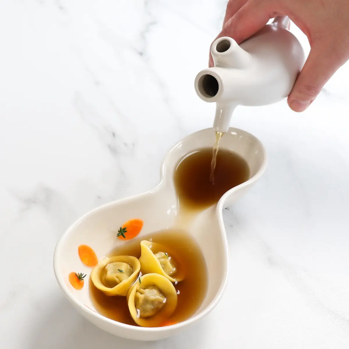 creation thumb for Deer meat "cappelletti" / consommé