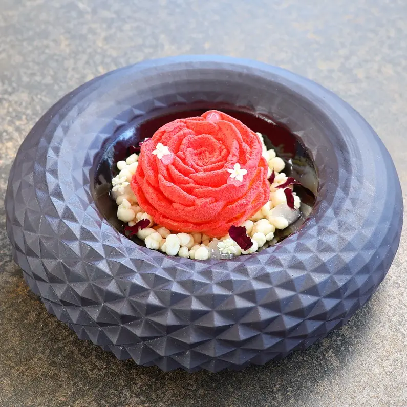 creation thumb for Raspberry - Rose - Elderflower Dessert