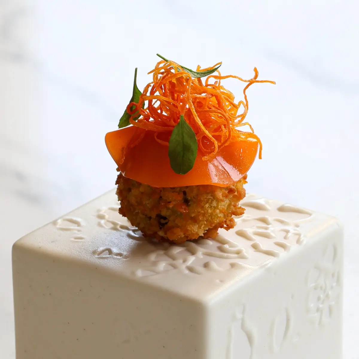 creation thumb for Oxtail - carrot croquette