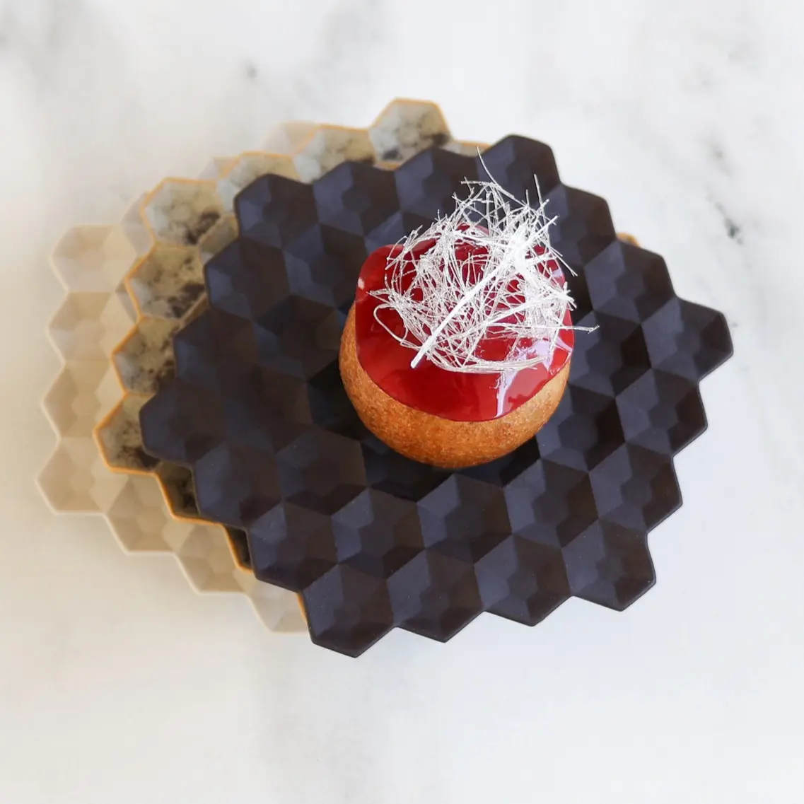 creation thumb for Poppy seed beignet / Lingonberry jelly