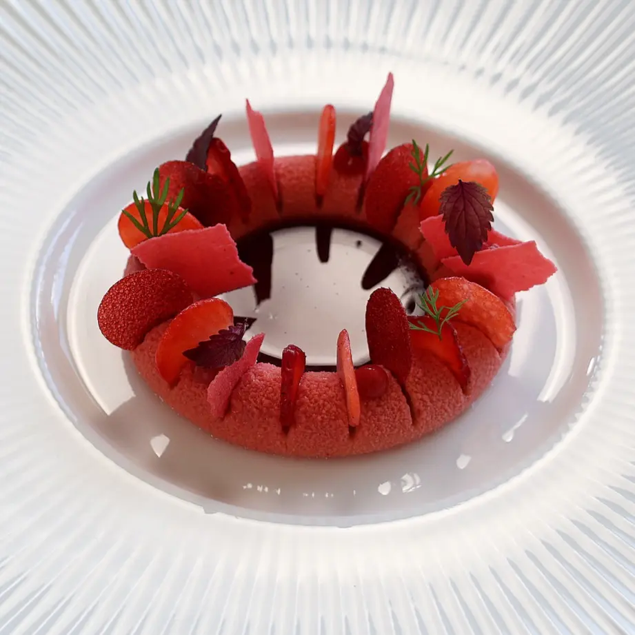 creation thumb for Strawberry - red shiso dessert