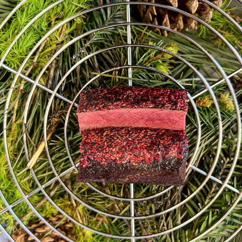 creation thumb for Venison with raspberry crust 🦌 