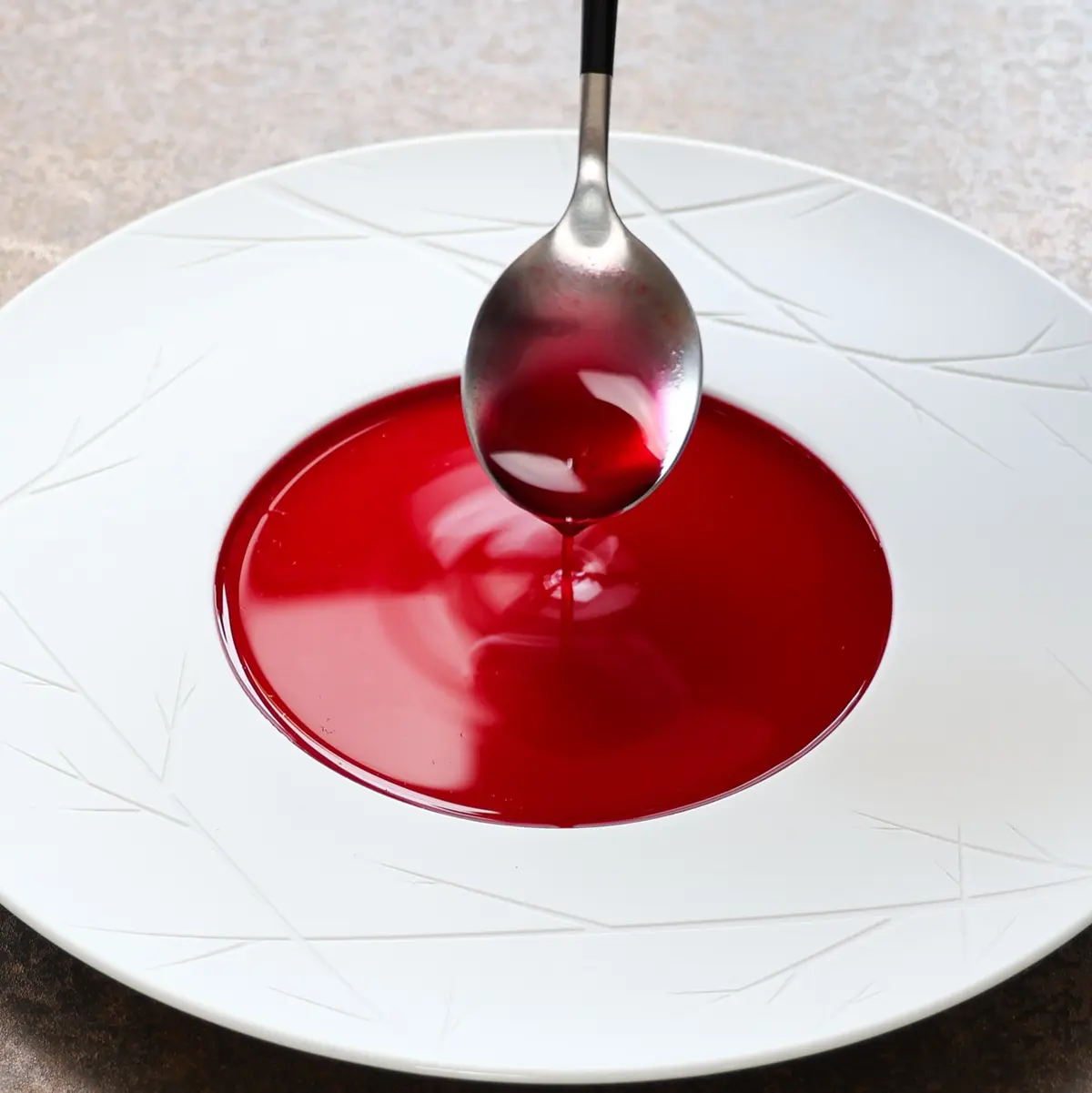 creation thumb for Beetroot - Raspberry  - Champagne broth