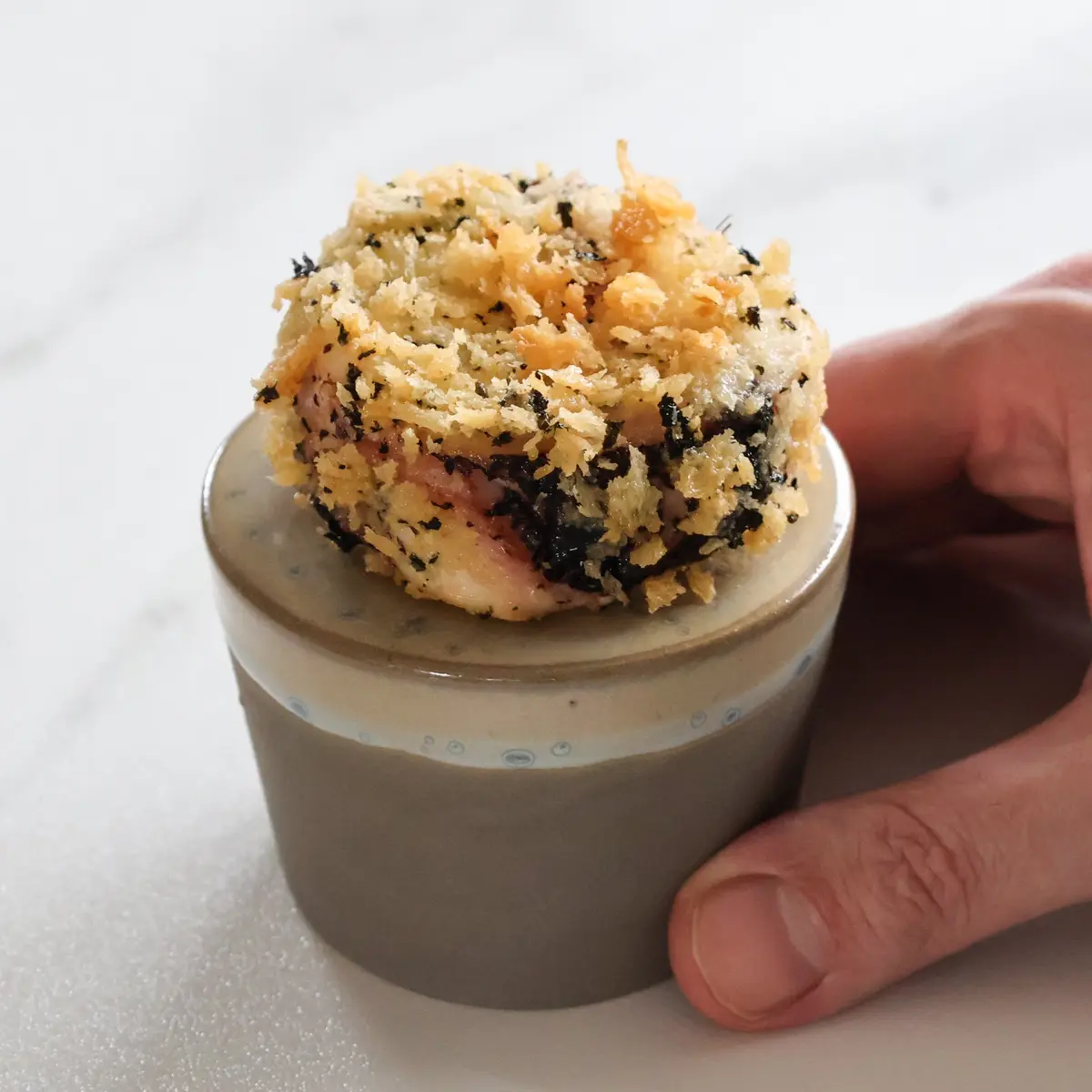 creation thumb for Pulpo Croquette with Nori-Crust