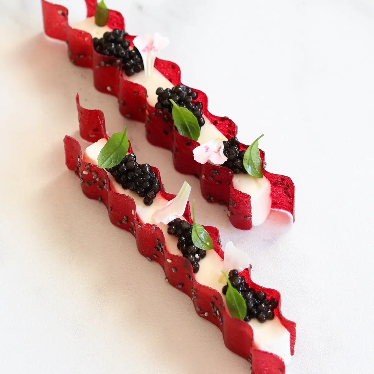 creation thumb for Beetroot Chips - Chia Seeds - Caviar