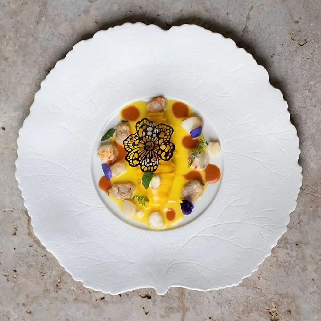 creation thumb for Tagliolino, Tiger Prawn, Gurnard, Clam, Saffron