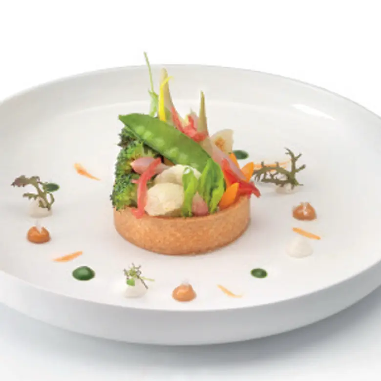 creation thumb for VARIAZIONE DI LEGUMI CON CREMA DI RICOTTA E CARAMELLO SALATO