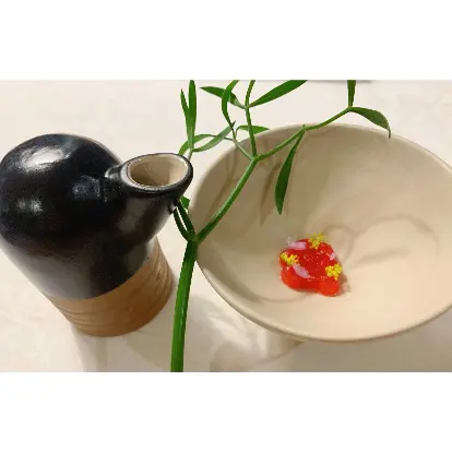 creation thumb for Watermelon 🍉 , basil 🌿, garlic 🧄 flowers 