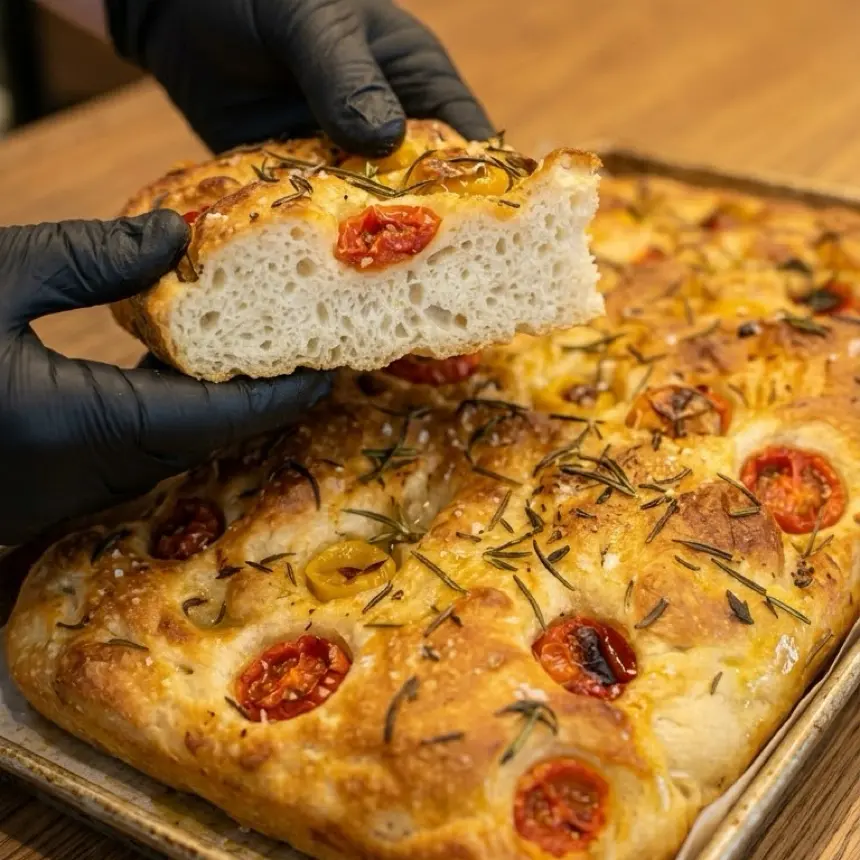 creation thumb for Fresh Herb & Tomato Focaccia
