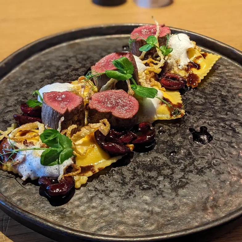 creation thumb for DEER | RICOTTA RAVIOLI | CHERRY | FENNEL