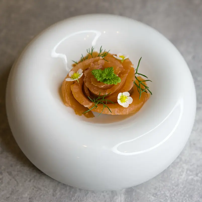 creation thumb for Kimchi-cured salmon