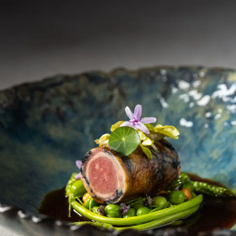 creation thumb for Canguro fillet,roll in chestnuts ck skin,peas ganasce ,