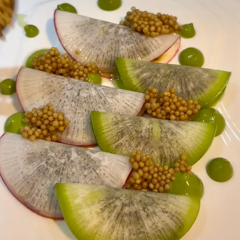 creation thumb for Gravlax Ravioli with Radish