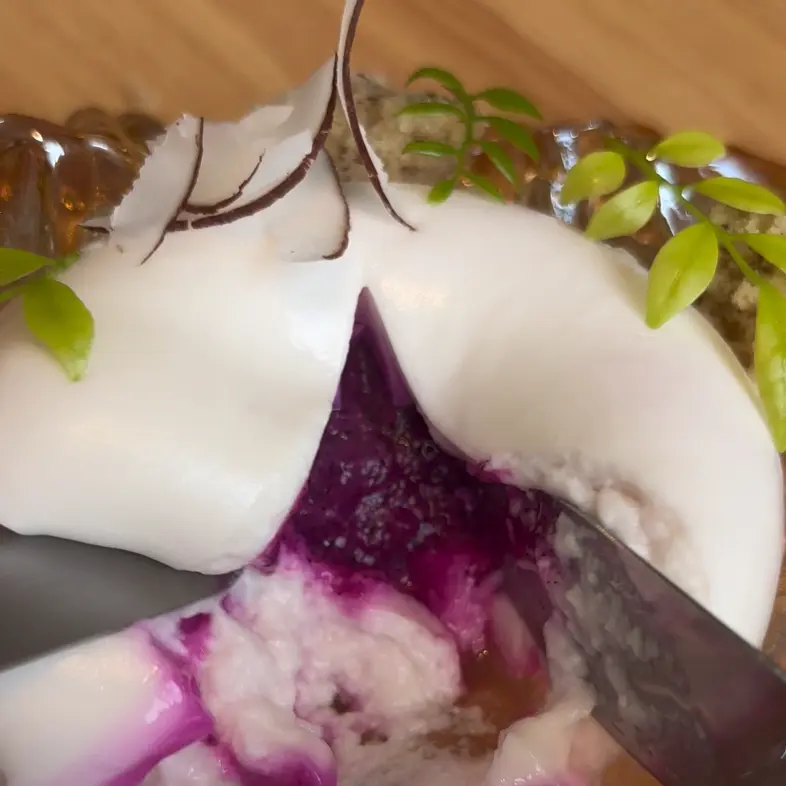 creation thumb for Coconut Panna Cotta & Dragon Fruit