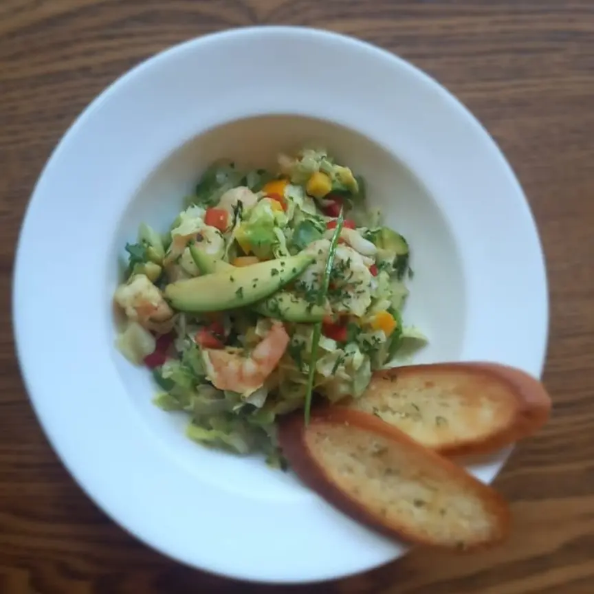 creation thumb for The avocado shrimp salad