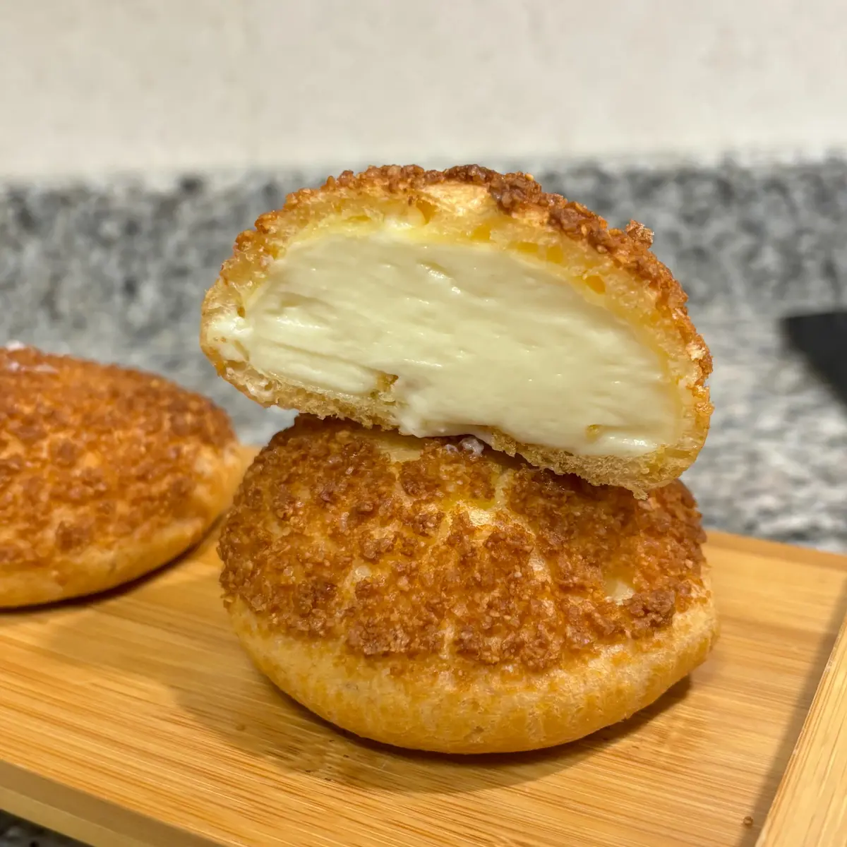 creation thumb for Gluten-free choux filled with lemongrass ganache
