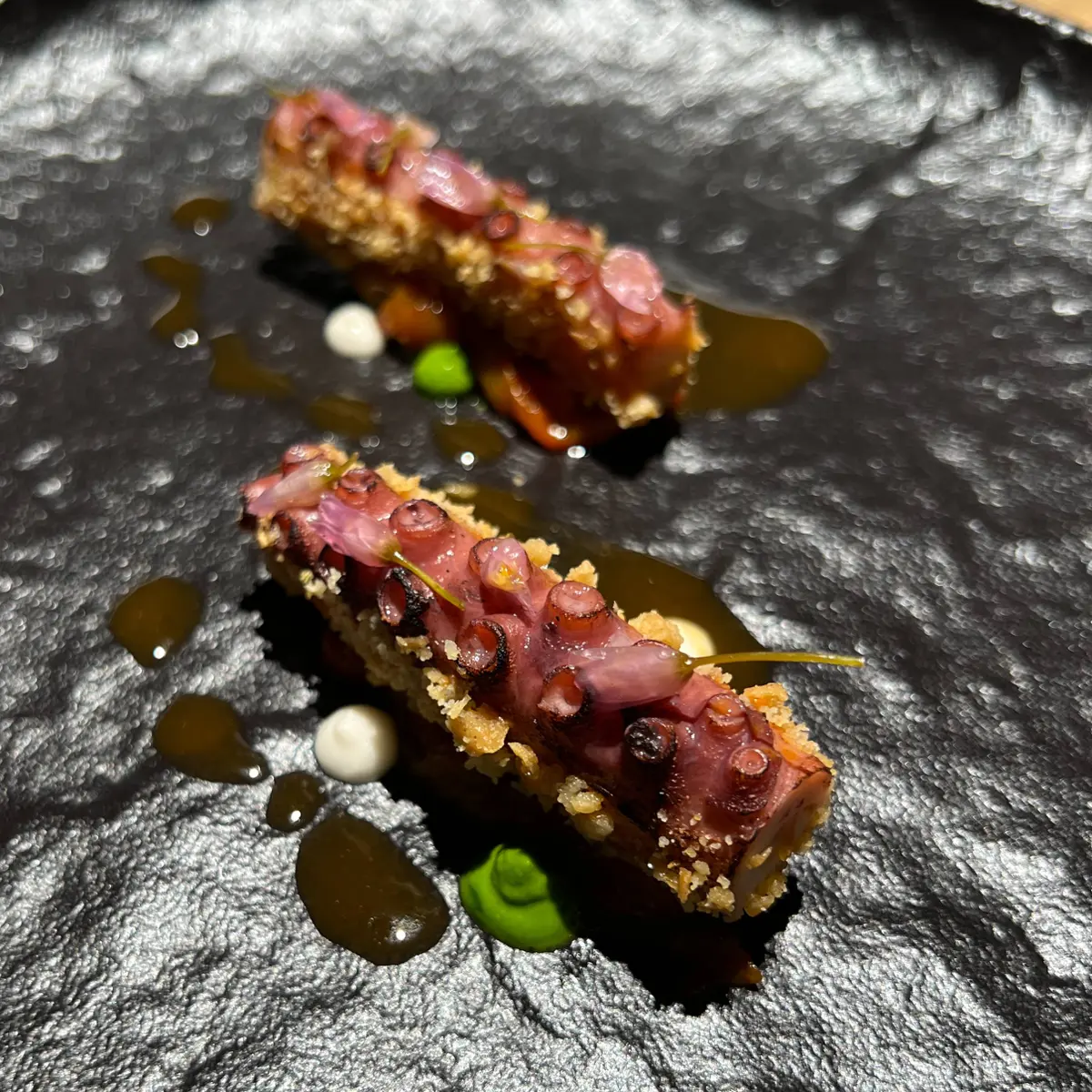 creation thumb for Grilled Octopus, Roasted Peppers