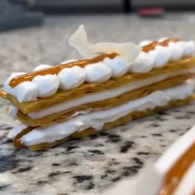 creation thumb for Goulash with coconut mousse and salted caramel