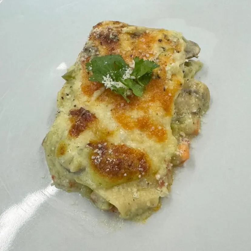 creation thumb for Lasagna di verdure con besciamella verde