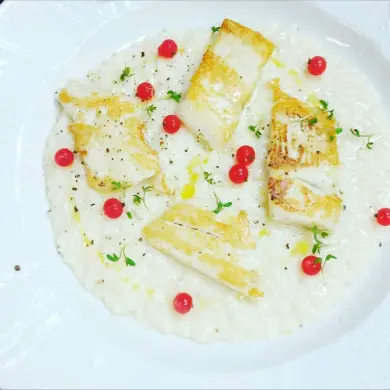 creation thumb for Lemon Rissotto with grill trout 