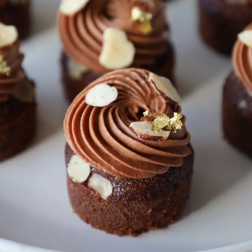 creation thumb for Cocoa Financier & Chocolate Tonka Chantilly
