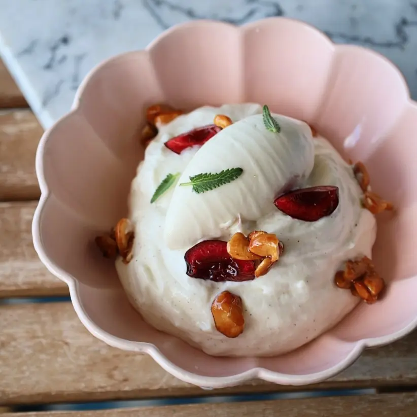 creation thumb for Cherry Clafoutis & Cashew Ice cream 🍒