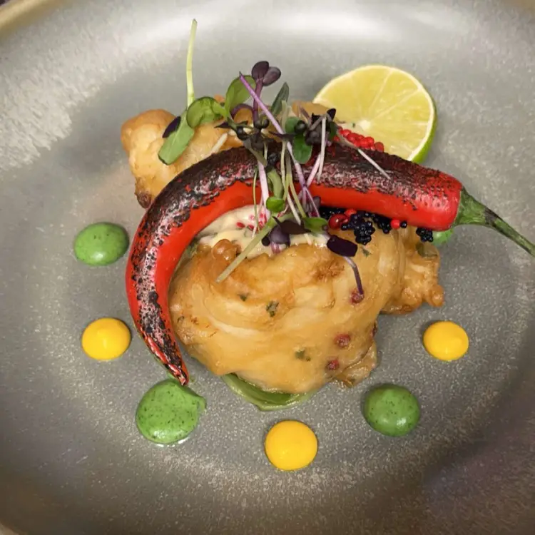 creation thumb for Monkfish, carrot and spinach purée😊