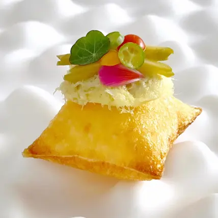 creation thumb for • Pommes soufflé with creamed cod Ragno 