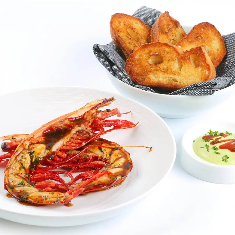 creation thumb for Prawn Carabinero @Widder Restaurant 