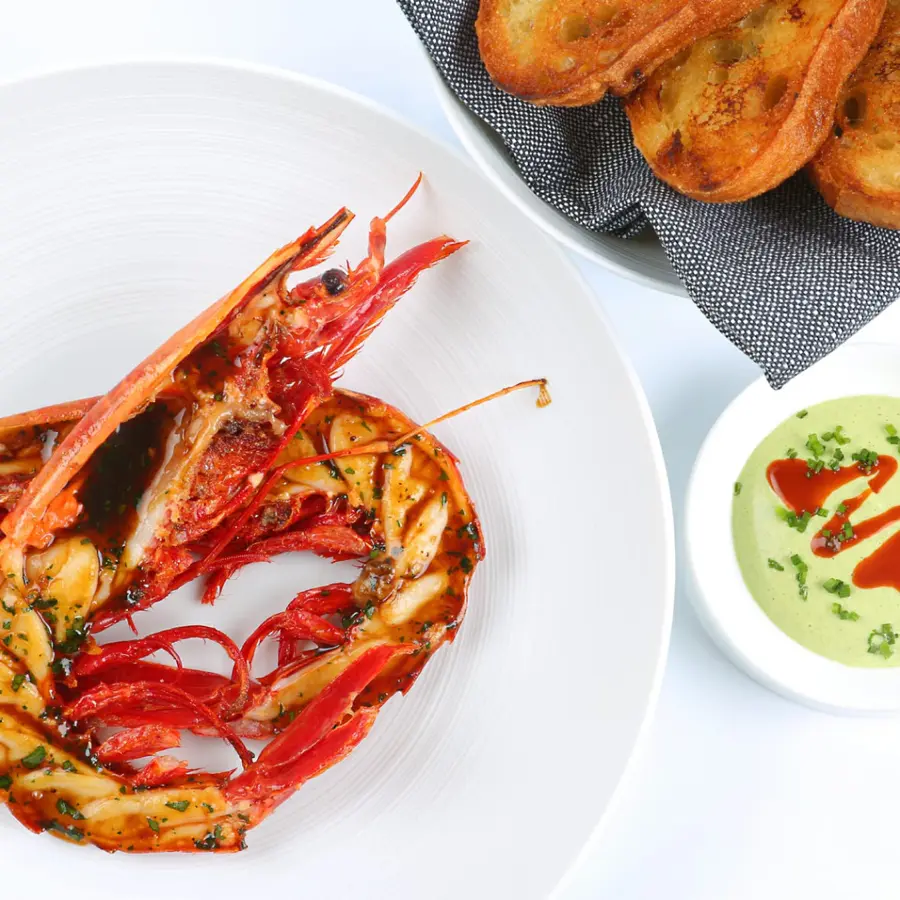 creation thumb for Prawn Carabinero @Widder Restaurant