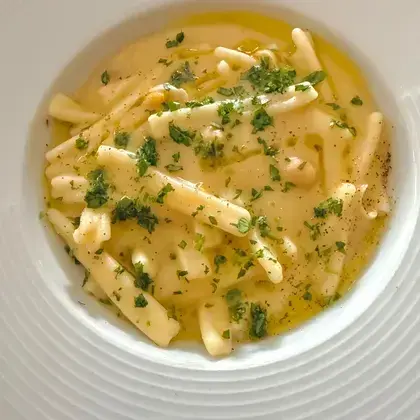 creation thumb for Creamy Vegan & Gluten-Free Pasta e Ceci